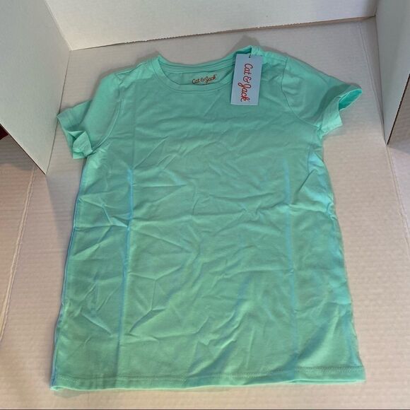 Cat & Jack Girls’ Short Sleeve Basic Tee shirt - Picture 1 of 3